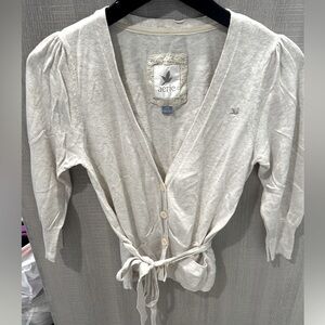 Aerie 3/4 Sleeve Cropped Cardigan Button Down Sweater. Size XL